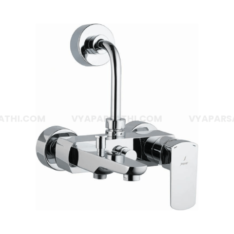 Jaquar 3-in-1 Single Lever Wall Mixer with Bend | Kubix Prime Series