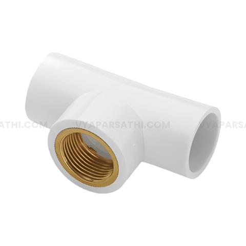 Waterflo UPVC Brass Reducer Tee (SCH-80) | Sure Fit Series